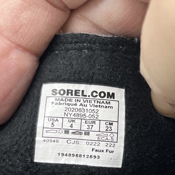 Sorel Kids Quarry Grey/Bright Lavender Explorer Lace WP Boot US 5 - Picture 11 of 13